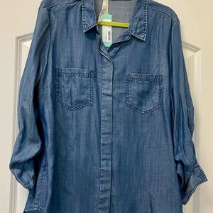 Liverpool Indigo Chambray Shirt